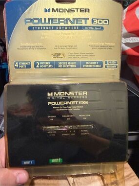 Monster PowerNet 300 Ethernet Adapter - Black